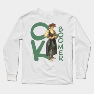 Delacroix Ok Boomer Girl Long Sleeve T-Shirt